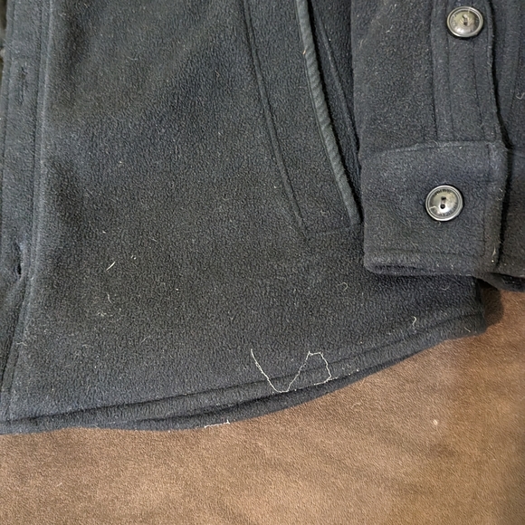 Distressed American Eagle fleece winter coat - Picture 3 of 5